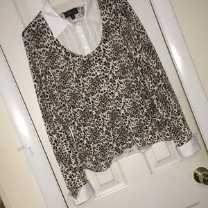 Elementz Women’s Leopard Dress Shirt